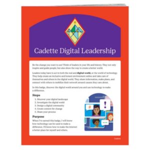 Cadette Digital Leadership Badge Requirement