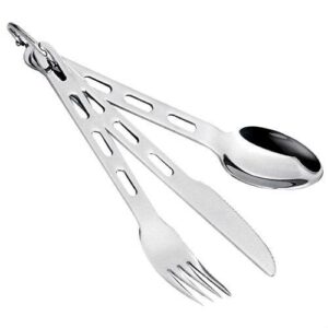 GSI Outdoors Glacier Stainless 3 Pc. Cutlery Set for Camping