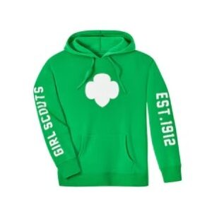 1912 Trefoil Hoodie Green Sweatshirt- Adult