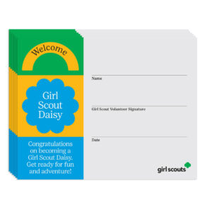 Daisy Welcome Certificate - 12 Pack (new!)