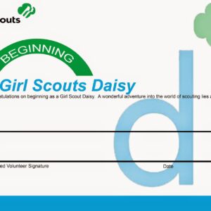 Daisy Beginning Certificate - 12 Pack (retired)