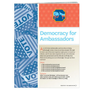 Democracy for Ambassadors Badge Requirements Pamphlet