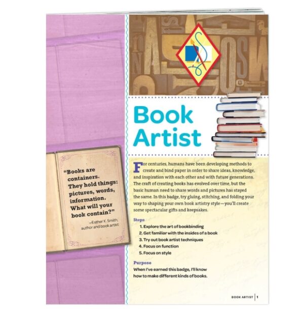Cadette Book Artist Badge Requirements