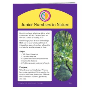 Junior Numbers In Nature Badge Requirement