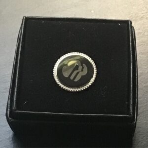 Round Frame Profile Lapel Pin