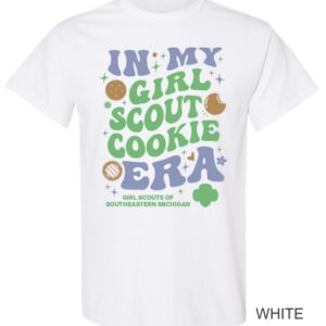 In My Girl Scout Cookie Era Youth Tee - White