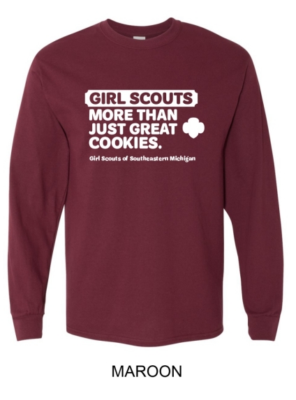 More Than Just Great Cookies-Long Sleeve T- Maroon