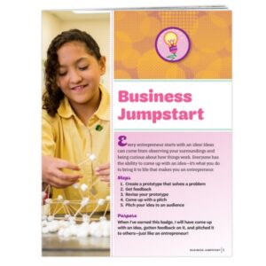 Junior Business Jumpstart Badge Requirements Pamphlet