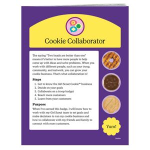 Junior Cookie Collaborator Badge Requirements