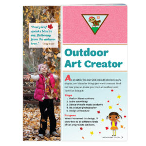 Brownie Outdoor Art Creator Badge Requirement Pamphlet
