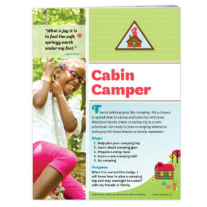 Brownie Cabin Camper Badge Requirements Pamphlet