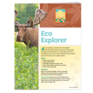 Senior Eco Explorer Badge Requirement Pamphlet
