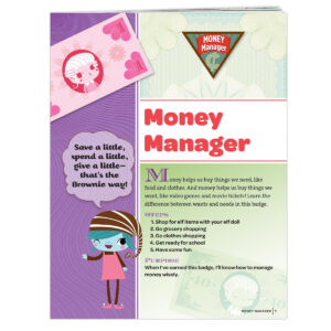 Brownie Money Manager Badge Requirement Pamphlet